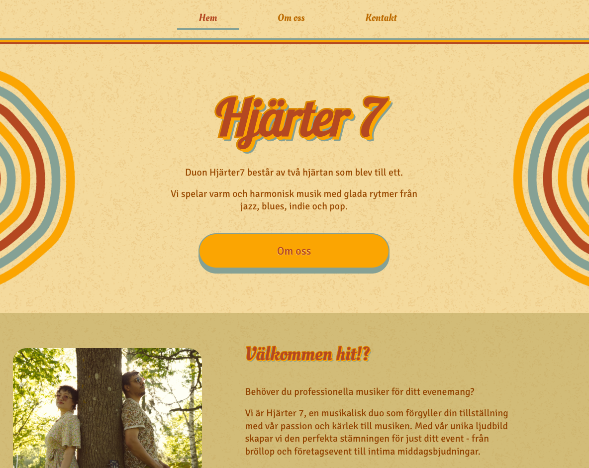 Hjärter 7 website preview